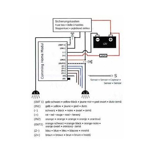 Module d'éclairage automatique universel Coming Home - UK13000
