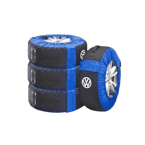  Juegode 4 fundas de neumático para almacenamiento, con siglas VW - UK39050 