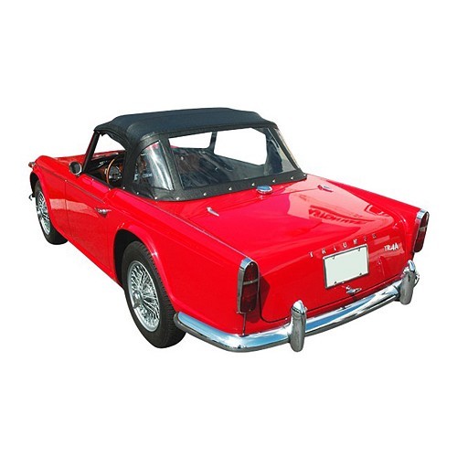     
                
                
    Black vinyl convertible top for Triumph TR4A (1966-1967) - UK50098
