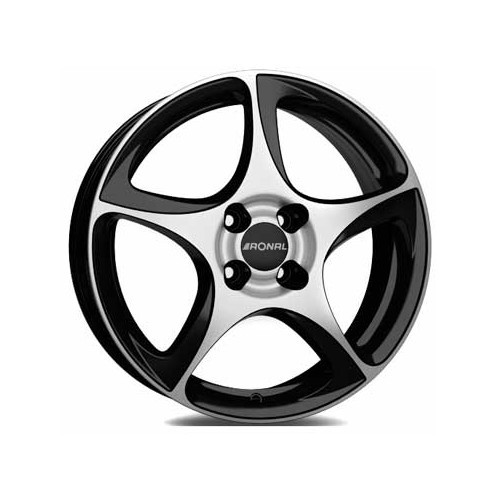  RONAL R53 Matte black, Polished side wheel rims, 16 inches 4 x 100 ET 38 - UL20165 