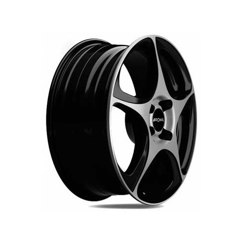  RONAL R53 Matte black, Polished side wheel rims, 17 inches 4 x 100 ET 40 - UL20170-1 
