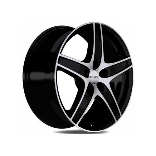  RONAL R48 Black / Polished side wheel rims, 17 inches 5 x 100 ET 35 - UL20265-1 