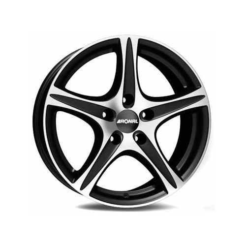     
                
                
    RONAL R56 Matte black, Polished side wheel rims, 17 inches 5 x 100 ET 37 - UL20305
