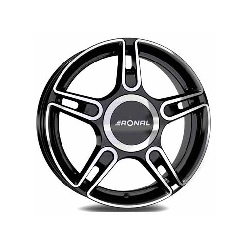 Cache central pour Ronal 52 Noir / Face polie - UL20327