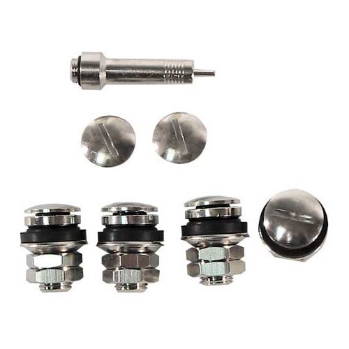  Invisible chrome-plated flat valves for aluminum wheels - UL30900 