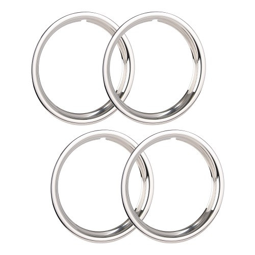  16" polished stainless steel bezels - set of 4 - UL40016 