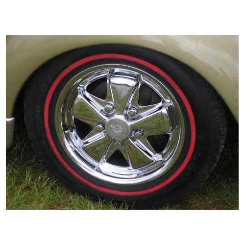  Red thin blanks for 16" wheels - 4 pieces - UL40316K-2 
