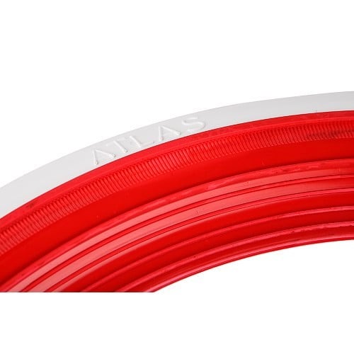 Flancs Rouge & Blanc fins pour roues 15" - par 4 - UL40815K-2 