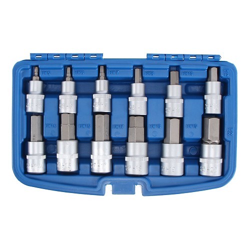     
                
                
    12-piece Bit Socket Set Internal Hexagon, 1/2" - UO09083
