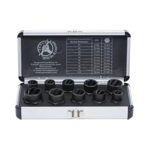     
                
                
    Twisted screw extractor 9 - 19 mm - UO09115
