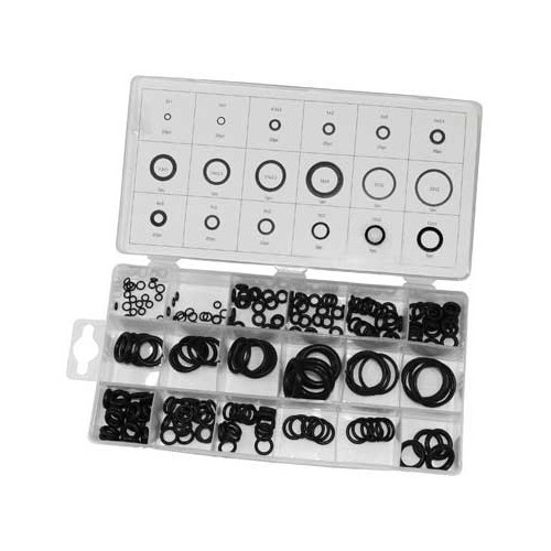     
                
                
    Joints toriques pour circuits d'essence et d'huile de diamètre 3 à 22 mm - 225 pièces - UO10055
