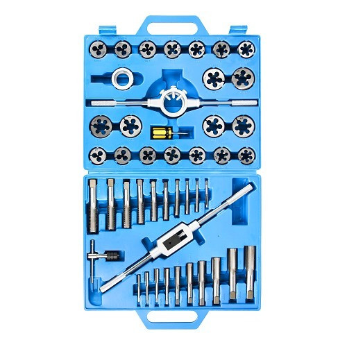     
                
                
    45-piece Tap and Die Set, Tungsten Steel - UO10373
