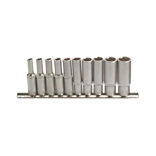  Rack mit zölligen Steckschlüsseln (Zollgrößen) - 10 Stück - 1/2 Zoll - UO10425 