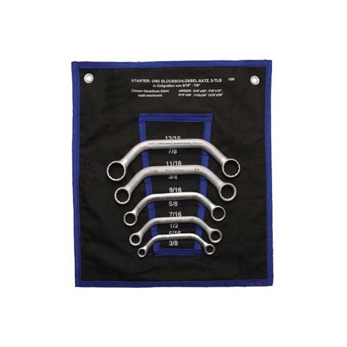     
                
                
    Obstruction Ring Spanner Set, Inch Sizes 1/4" - 7/8" - UO10426
