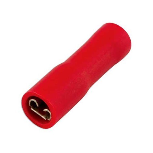     
                
                
    Capicorda femmina isolati - larghezza lama: 6,3 mm - Ø fili: 0,5 mm² => 1,5 mm² - UO10663
