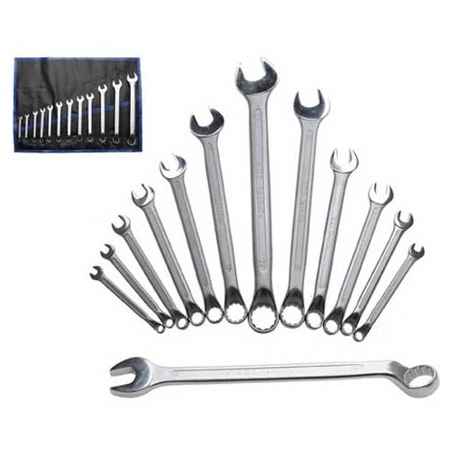     
                
                
    12-piece Combination Spanner Set, Offset Ring, 6-22 mm - UO10672
