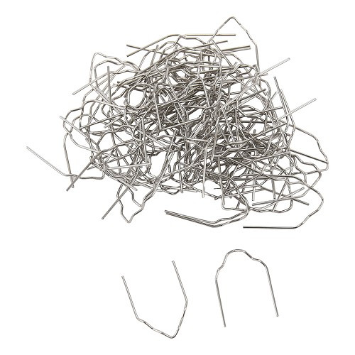     
                
                
    Agrafes pour soudures plastiques - forme V - 0.6mmx100pcs - UO10746
