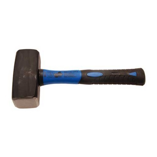  Vorschlaghammer mit quadratischem Kopf und Glasfaserstiel - 2000g - UO12339 