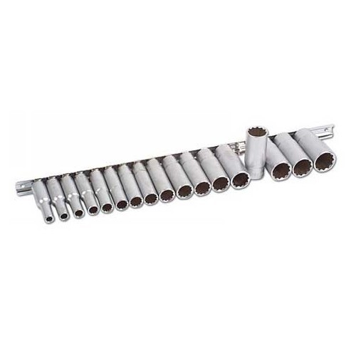 Deep Socket Set Bi-Hex MM 3/8D - UO20034