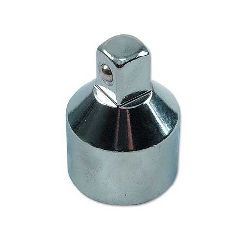  Adaptor, satin chrome plated, 1/2" ext. - 3/4" int. - UO20051 