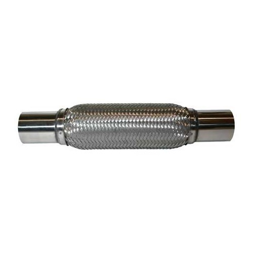  Tubo flessibile in acciaio inox per raccordo di scarico diametro 48 <=> 48 mm - UO20214-2 