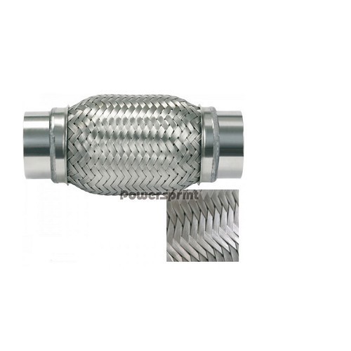  Tubo flessibile in acciaio inox per raccordo di scarico diametro 55 <=> 55 mm - UO20215 