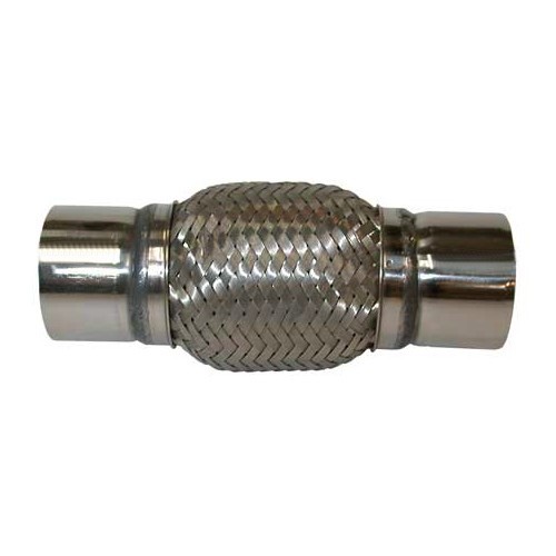  Tubo flessibile in acciaio inox per raccordo scarico diametro 51<=>51 mm - UO20218-2 