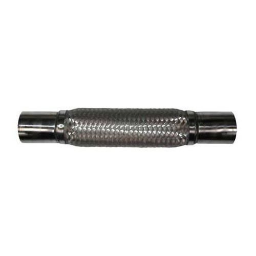  Flexibler Schlauch aus rostfreiem Stahl für Auspuffanschluss Durchmesser 52,5 <=> 52,5 mm - UO20224-2 