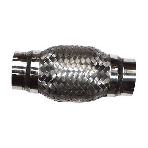  Tubo flexible de acero inoxidable para racor de escape de diámetro 48 <=> 48 mm - UO20228-2 