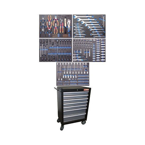     
                
                
    Roller Cabinet BGS 2001, complete with 243 Tools - UO20243
