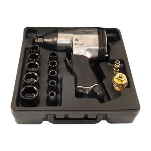  16-piece 1/2" Air Impact Wrench Hobby Kit, 320 Nm - UO20285-2 