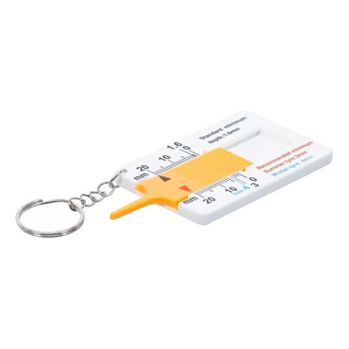     
                
                
    Jauge de profondeur de bande de roulement de pneu BGS | Porte clés - UO25001
