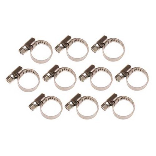  Hose Clamp, 8x12 mm, Stainless Steel, 10 pcs. - UO39501 