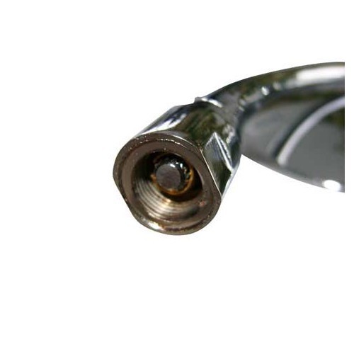 Left-hand round chrome-plated door mirror for hinge mounting - UO40240