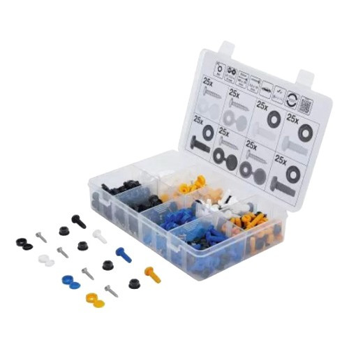     
                
                
    Juego de tornillos, tuercas y tapones BGS - UO52360
