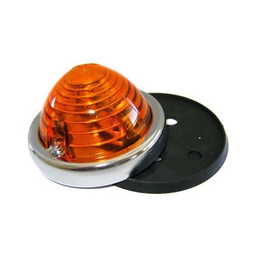  Orange lights with chrome trim - Pair - UO60600-1 