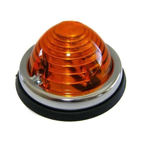  Oranje lampen met chromen rand - Paar - UO60600 
