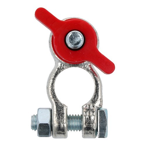     
                
                
    Cosse de batterie en Laiton étamé - Papillon Rouge (+) M8 - UO62123
