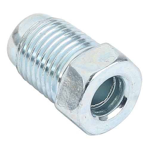     
                
                
    Raccord de freinage mâle 10 mm x 1 mm type SAE pour tuyau rigide 3/16" - UO69597
