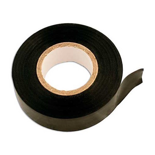  Roll of fire-retardant adhesive tape - black - 20 m - UO95000 