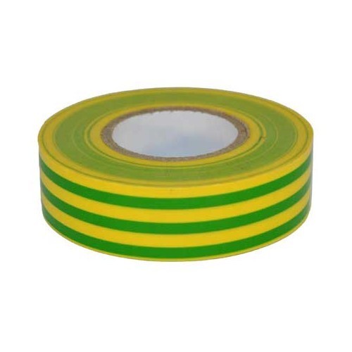  Rouleau adhésif ignifugé - vert / jaune - 20 m - UO95003-1 