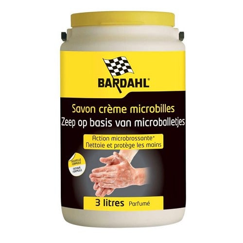  Savon crème avec microbilles BARDAHL pour atelier - pot - 3 Litres - UO99623 