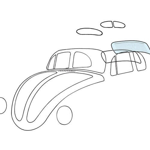     
                
                
    Rear window with defroster for Volkswagen Beetle Sedan 08/1957 -&gt;07/1964 - VA00118
