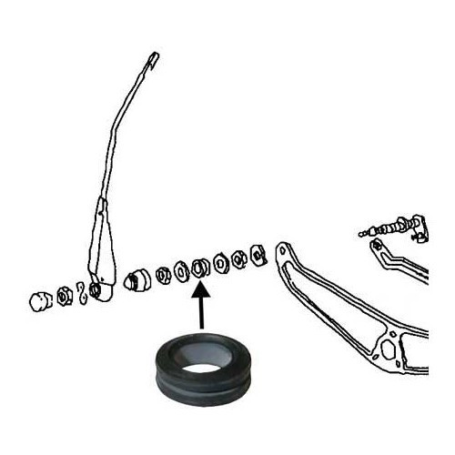     
                
                
    Joint d'axe d'essuie-glace pour VOLKSWAGEN Coccinelle et Combi (1970-) - VA01003
