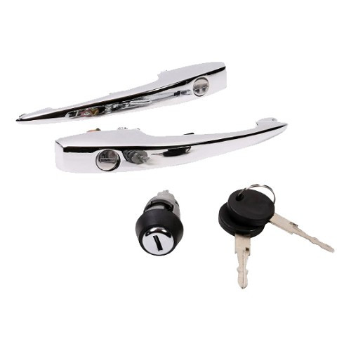 Exterior door handles and neiman cylinder for VOLKSWAGEN Beetle (08/1970-07/1979) - VA13000