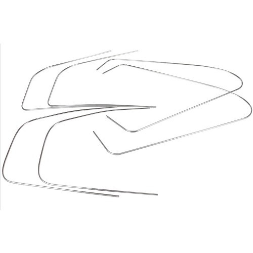     
                
                
    Molduras das janelas laterais para Volkswagen Beetle (08/1964 -07/1971) - alumínio  - VA13102
