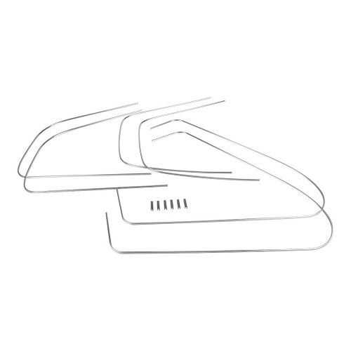     
                
                
    Side window moldings for Volkswagen Beetle (08/1971 -12/1986) - aluminum  - VA13103
