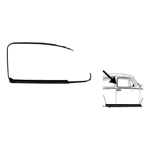  Chrome-plated right outside window washer for Volkswagen Beetle Sedan (08/1964-) - VA131442-2 