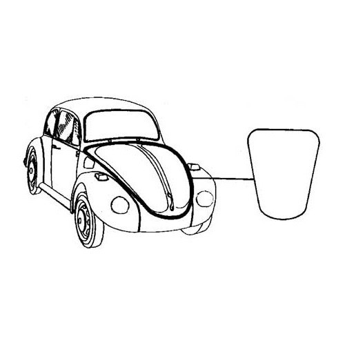 Motorhaubendichtung Typ Mexico verkauft als Meterware - VA13146