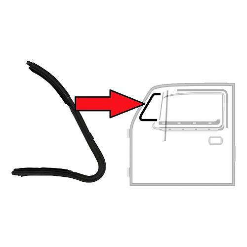     
                
                
    Spoiler gasket left for Volkswagen Beetle Sedan (08/1964-) - VA131501
